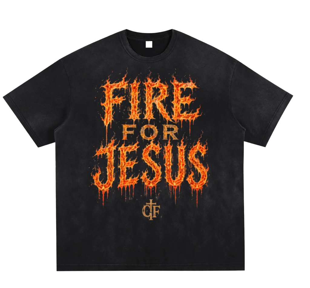 Fire For Jesus — Luke 12:49 Tee
