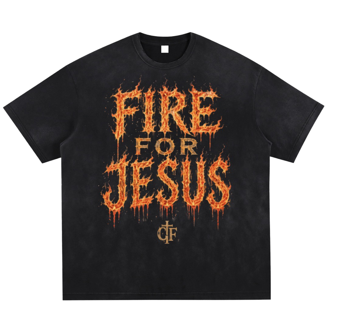 Fire For Jesus — Luke 12:49 Tee