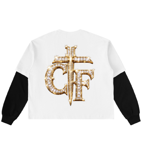 Christ Followers Clothing Co. – Championship Ring Layered Sleeve Sweatshirt